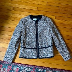 Hugo Boss Tweed/Boucle Multi-Color Lady Jacket— Size US 12